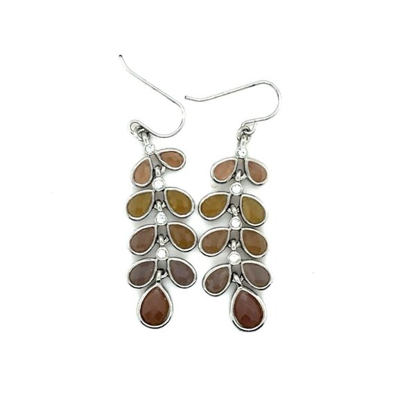 Leaf Like Cz Earrings - Picture 1 of 5